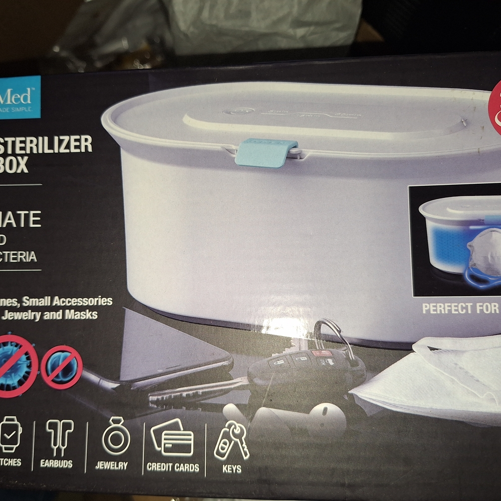 Purple Sterilizer Box with Blue Clip